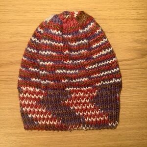 Hand Knit Multicolor Knit Beanie
